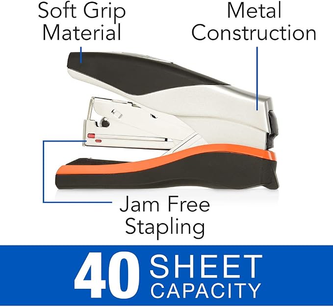 Swingline Stapler, Half Strip Desktop Stapler, 40 Sheet Capacity, Low Force - Image 2