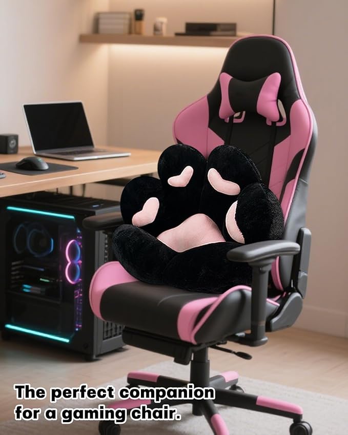 MOONBEEKI Cat Paw Cushion Chair Comfy Kawaii Plush Seat Cushions Shape Lazy - Image 2
