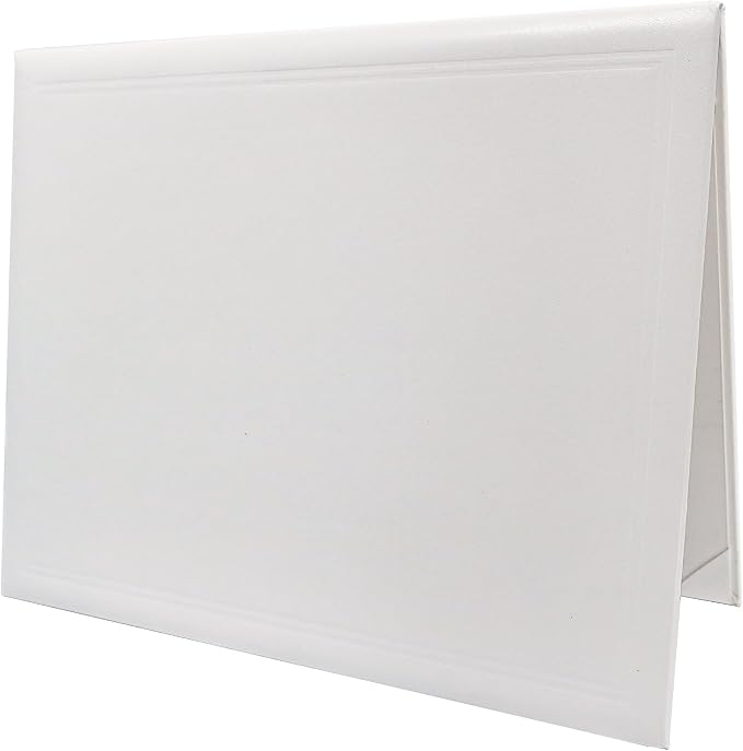 GraduationMall 11"x14" Smooth Padded Diploma Cover Certificate Holder White by GraduationMall%C2%AE