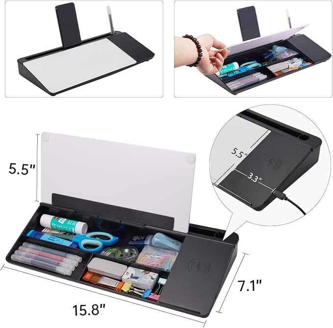 Small Glass Desktop Whiteboard Dry-Erase-Board - Image 4