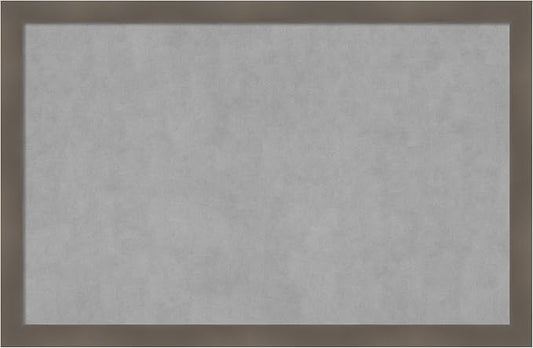 Amanti Art Grey Framed Magnetic Board 22x34 Large Vision Board by AmantiArt