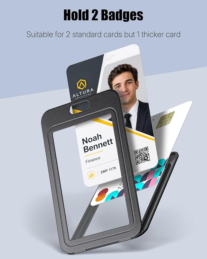Uniclife 3 Pack Vertical Badge Holders - Image 3