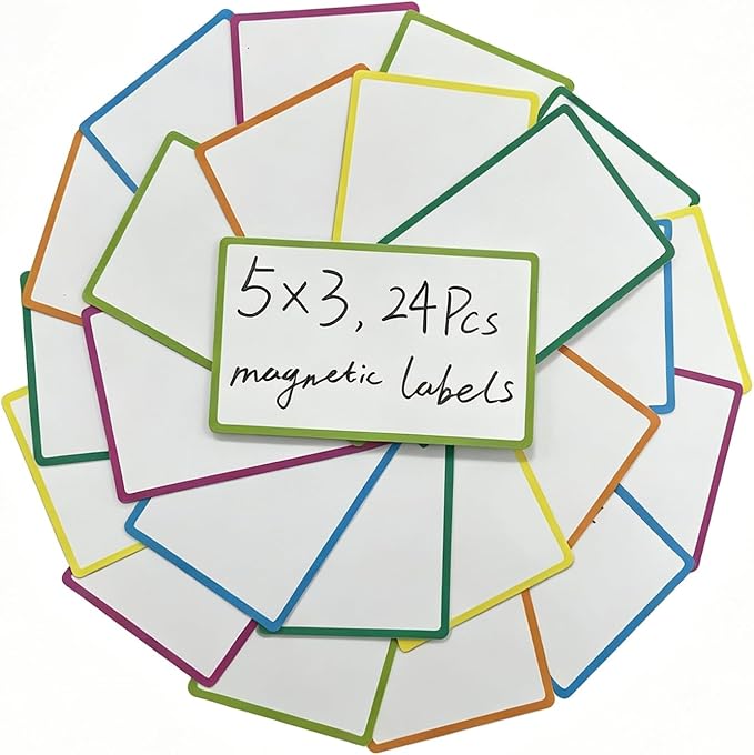 24-Pack 5" x 3" Magnetic Dry Erase Notes by Unknown