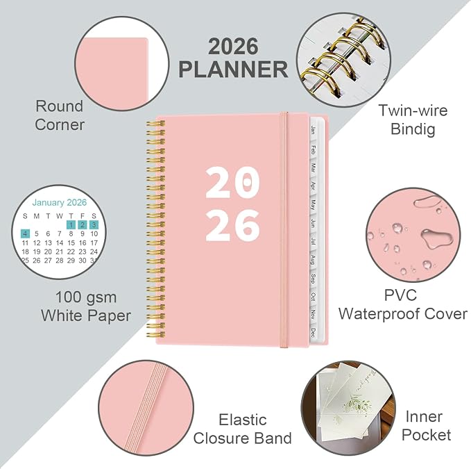 2026 Planner - Planner 2026 from January 2026 - December 2026, Weekly & Monthly - Image 2