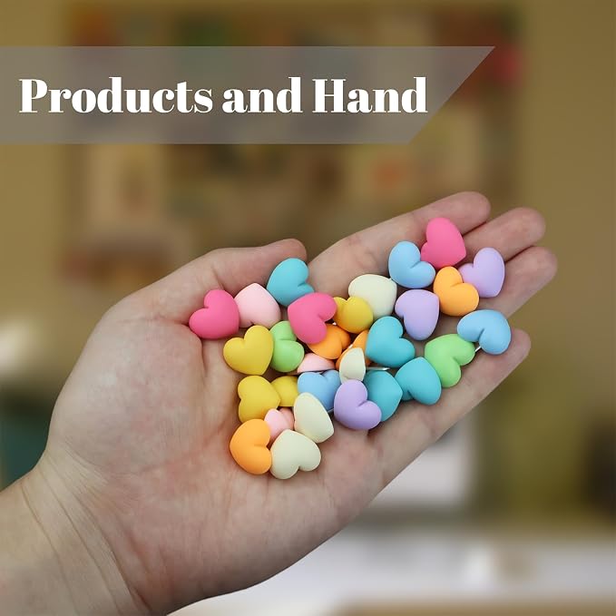 30 Pcs Decorative Push Pins Soft Love Heart Thumbtacks in 9 Colors Cute Office - Image 3