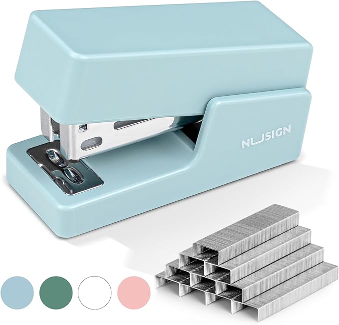 NUSIGN Mini Stapler with 830 Staples, Small Cute Desk Staplers, 25 Sheet by NUSIGN