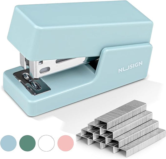 NUSIGN Mini Stapler with 830 Staples, Small Cute Desk Staplers, 25 Sheet by NUSIGN