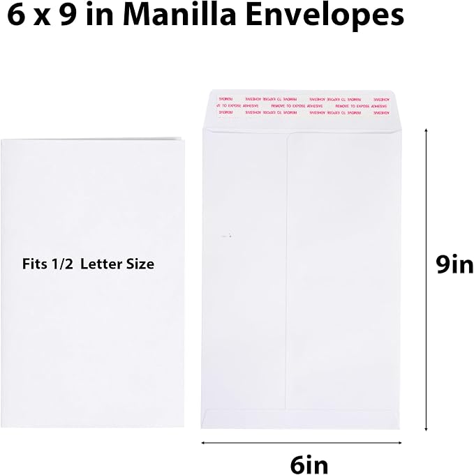 50 Pack 6x9 Catalog Envelopes Self-Seal, Filing & Storage, Office and Business - Image 2