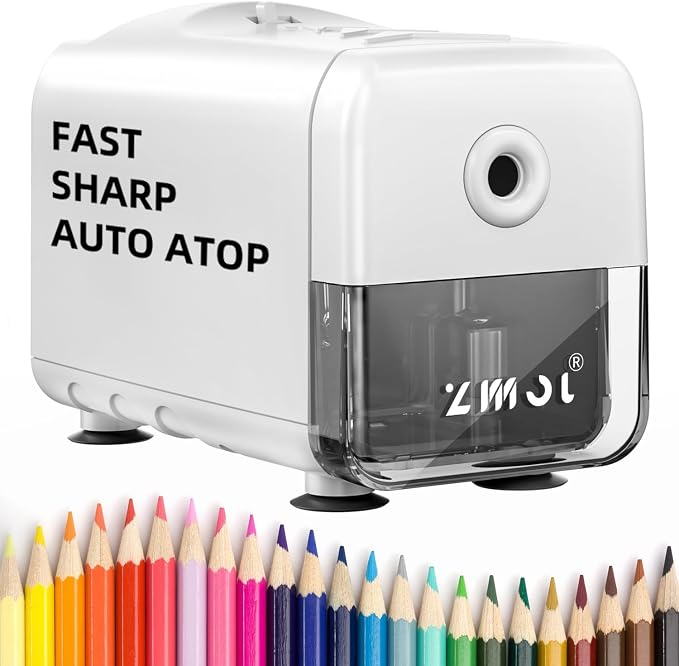 Zmol Electric Pencil Sharpener, Heavy Duty Classroom Pencil Sharpeners by ZMOL