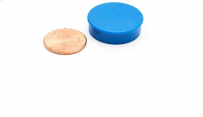 Bullseye Office 24 Round White Fridge Magnets, Button Shaped, Small Colorful - Image 5