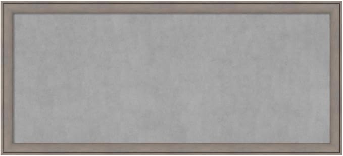 Amanti Art Grey Framed Magnetic Board 23x51 Oversize Vision Board by AmantiArt