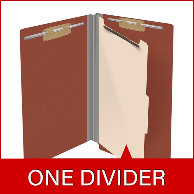 Ecom Folders Top Tab Pressboard Classification Folders | Legal Size 25 Pt Stock - Image 8