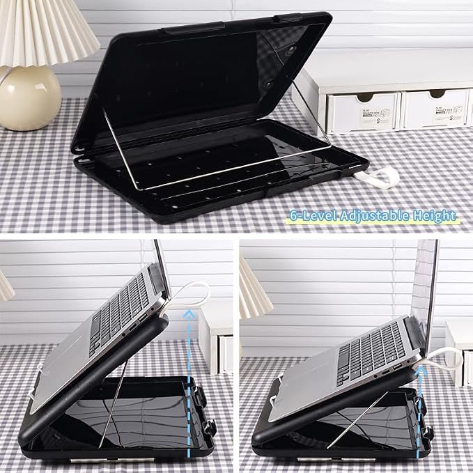 Letter Size Paper Organizer Box, A4 File Portable Project Case, Plastic - Image 8
