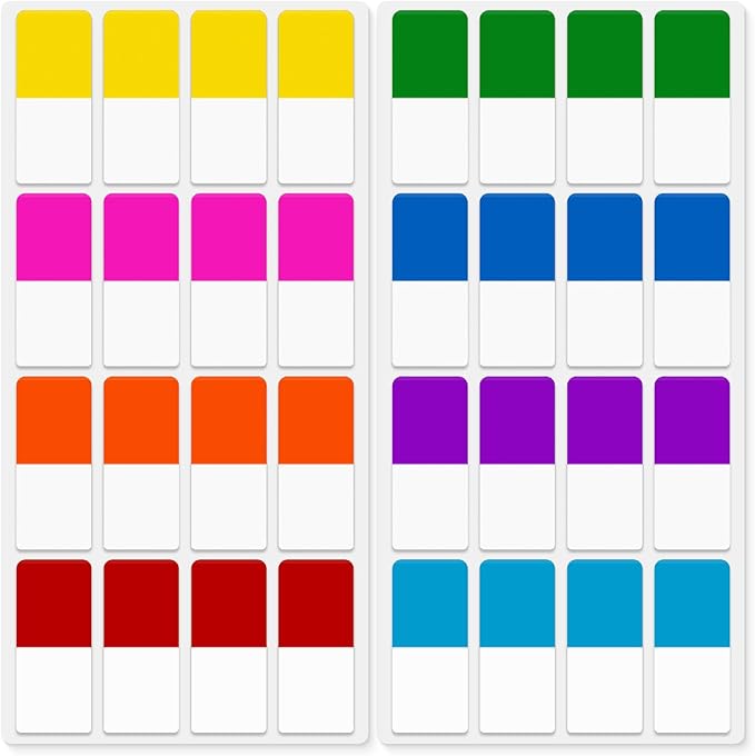 Mr. Pen- Sticky Index Tabs, 480 Pcs, Colorful Sticky Tabs for Notebooks, Page Markers, Page Tabs for Binders, Page Tabs Sticky Tabs for Books, Notebook Tabs, Book Sticky Tabs for Notebooks-DeskLoop Office