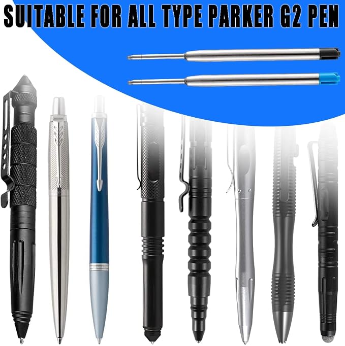 Pen Refills, 3.9in Blue Ink Pen Refills 1.0mm Replacement Ink - Image 6