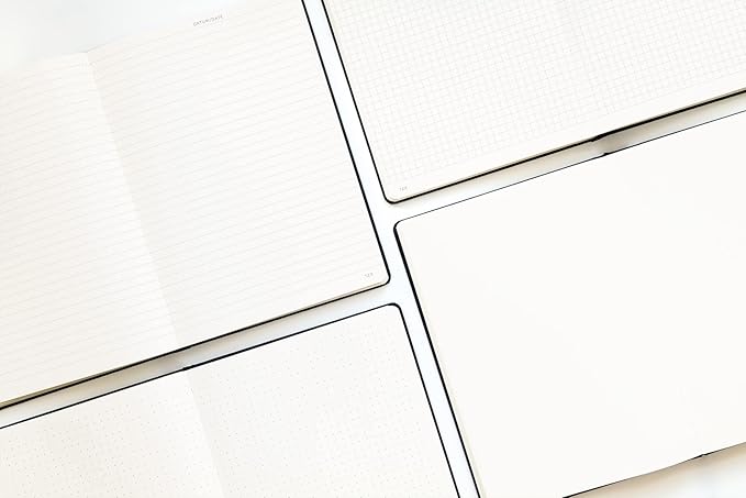 LEUCHTTURM1917 - Notebook Hardcover Medium A5-251 Numbered Pages for Writing and Journaling (Vanilla, Squared)-DeskLoop Office