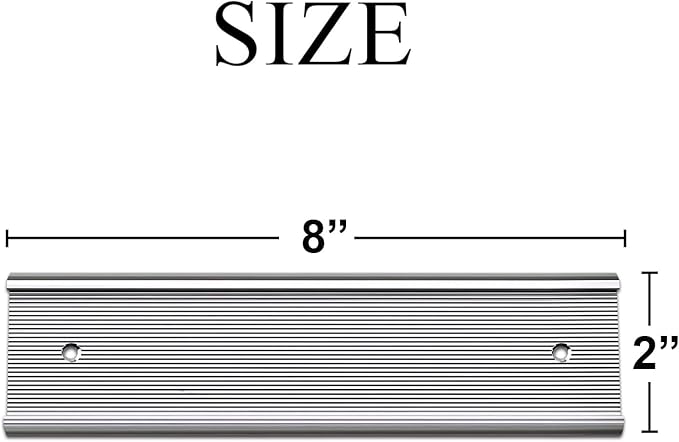 10 Pack Aluminum Name Plate Holders - Image 3
