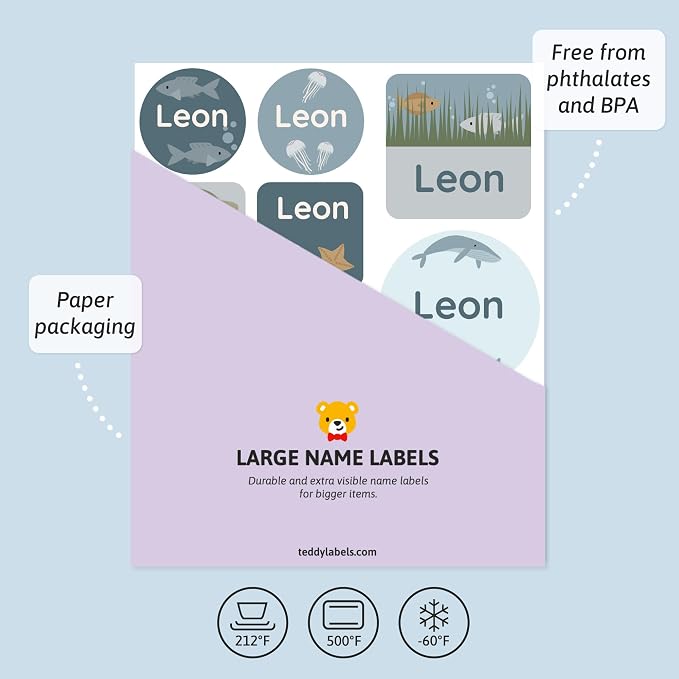 Large Name Labels for Kids - Image 3