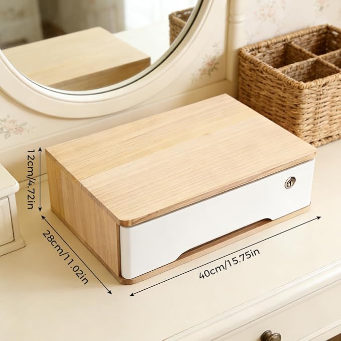 Desktop Storage Box, Desk Organizer Drawers, Desktop Organizer, Office Supplies - Image 3