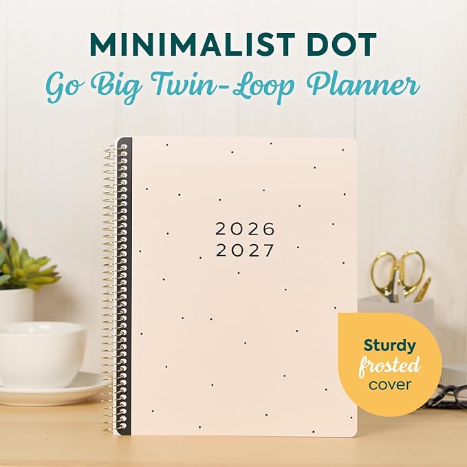 GO BIG Large-Print Planner April 2026–June 2027, 15-Month Twin-Loop-Bound - Image 2