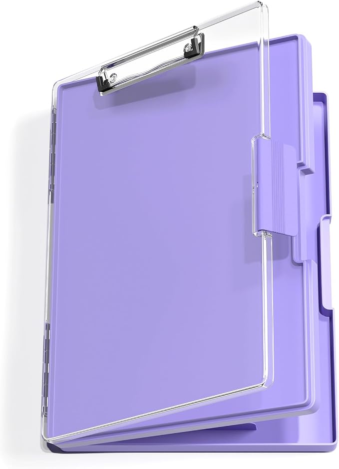 Hongri Clipboard with Storage, Heavy Duty with Dual Compartment, Smooth Writing by Hongri