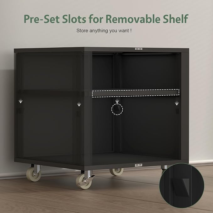 Printer Stand with Storage, Metal Printer Table - Image 6