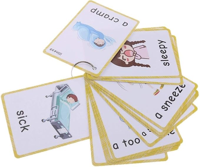 SANTSUN 14 Illness & Disease Expression English Flash Cards, Study Cards - Image 9
