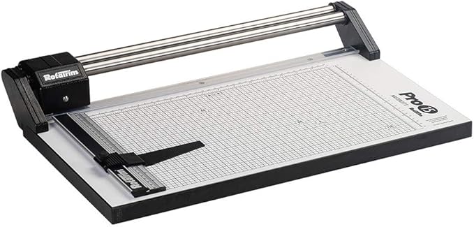 Rotatrim Pro 15 Inch Cut Professional Paper Cutter/Trimmer Precision Rotary Trimmer with Self-Sharpening Precision Steel Blades & Twin Stainless Steel Guide Rails (RCPRO15i)-DeskLoop Office