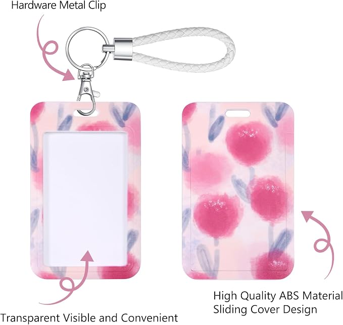 ID Card Badge Holder Key Chain - Image 3