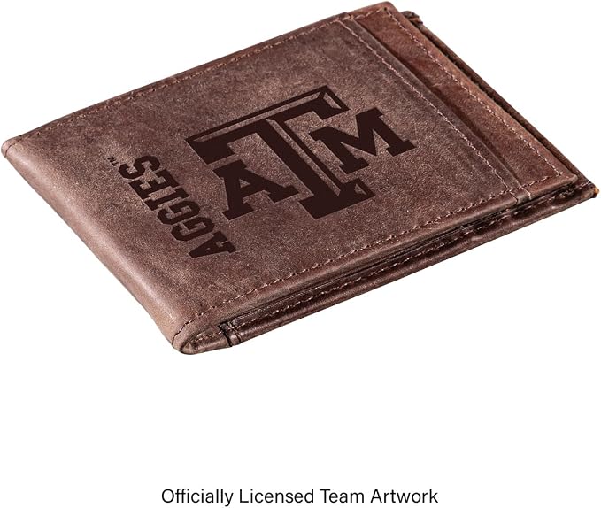 Team Sports America NCAA Texas A&M Front Pocket Slim Wallet - Image 2