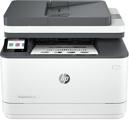 HP LaserJet Pro MFP 3101fdw Wireless Black & White All-in-One Laser Printer, Scanner, Copier, Fax, Best-for-Office (3G628F)-DeskLoop Office