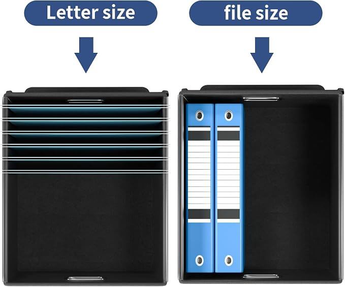 Decorative File Organizer Boxes Office Document Storage - Image 3
