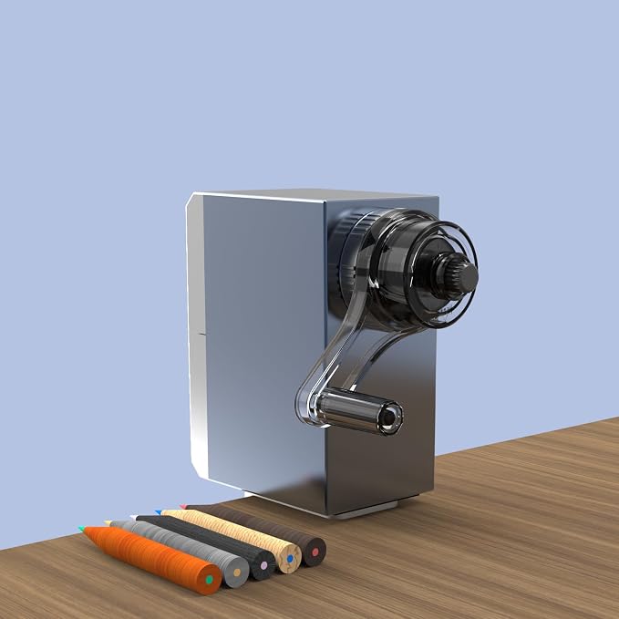 Premium Desktop Manual Pencil Sharpener, Desk Mount Design - Image 2