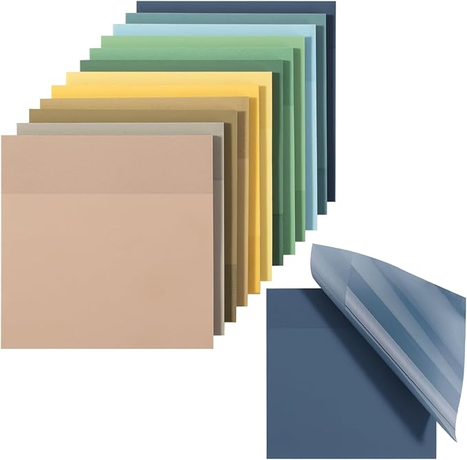 Mr. Pen- Transparent Sticky Notes, 12 Pads, 600 Sheets | See Through by MrPen