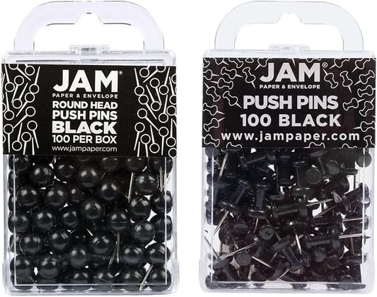 JAM PAPER Colorful Push Pins by JAMPaper