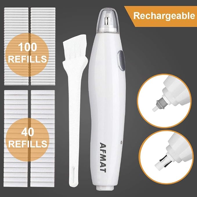 AFMAT Electric Eraser for Artists, 140 Eraser Refills, Rechargeable Electric - Image 4