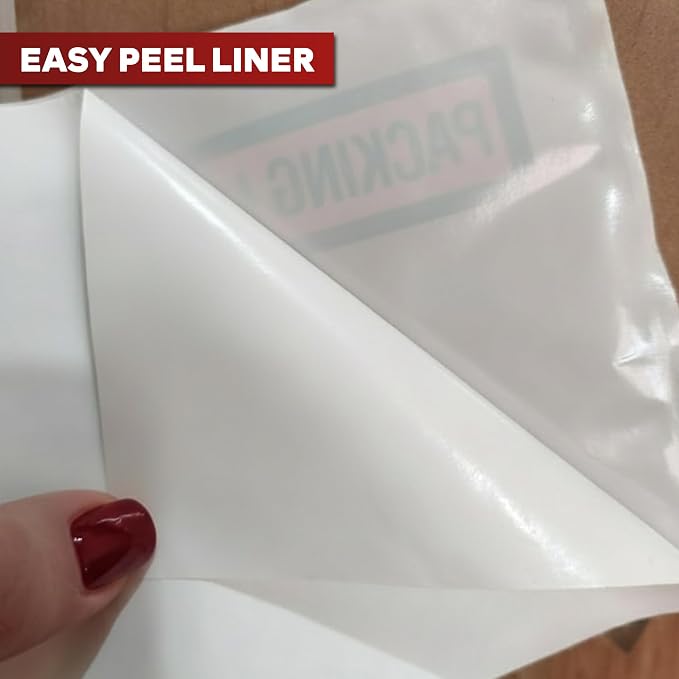 XFasten Packing Slip Pouches 4.5" x 5.5" Clear Enclosed Packing List Envelopes - Image 8