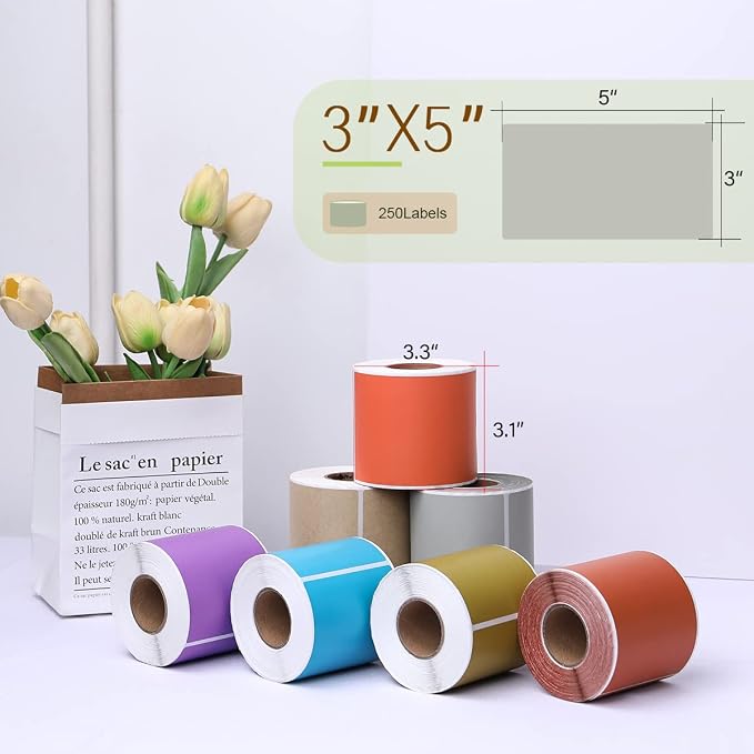 PARLAIM 3 X 5 inch Rectangle Inventory Labels Color Coding Stickers - Image 2