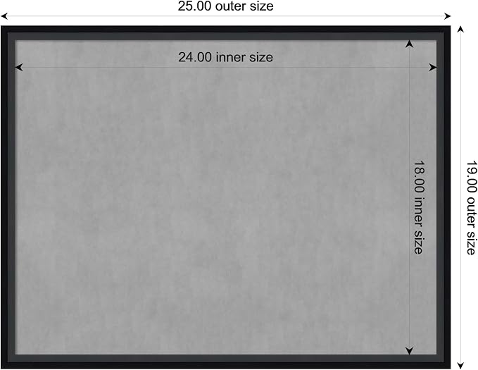 Amanti Art Black Framed Magnetic Board 19x25 Medium Vision Board - Image 4