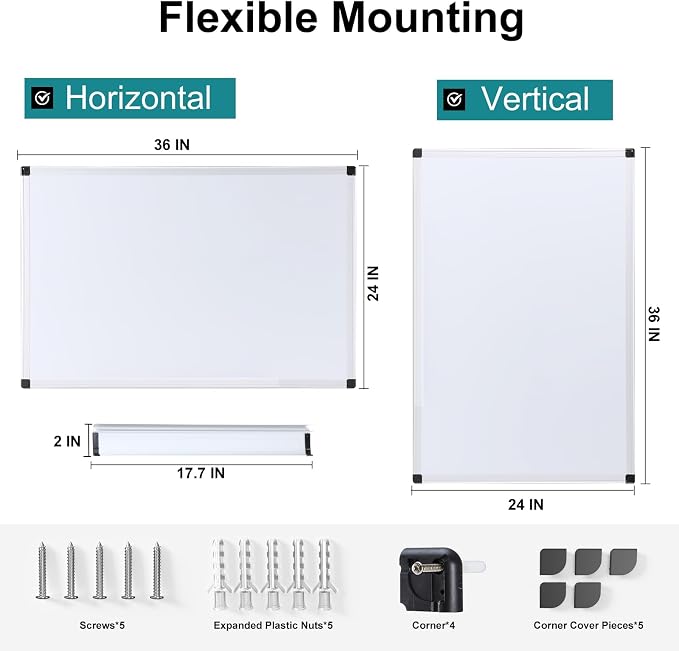 OLIXIS Magnetic White Board, Dry Erase Board - Image 2