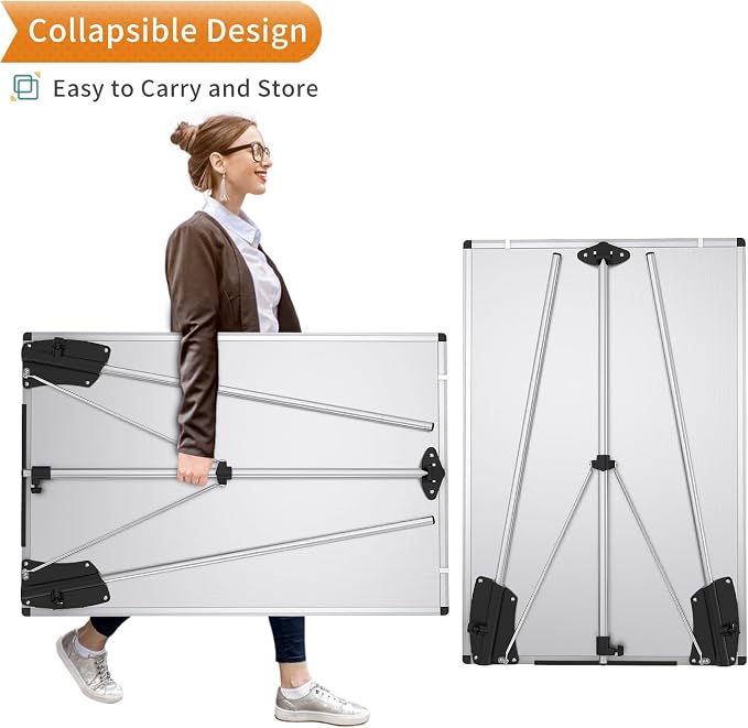 VIZ-PRO Whiteboard Easel, 36 x 24 Inches, Portable Dry Erase Board Height - Image 4