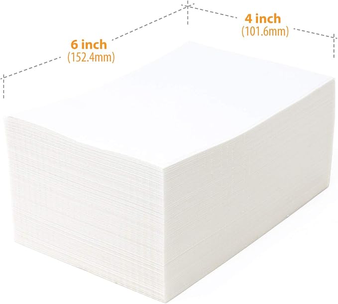 Buhbo 4x6 Direct Thermal Labels, Perforated White Shipping Labels | BPA Free - Image 7