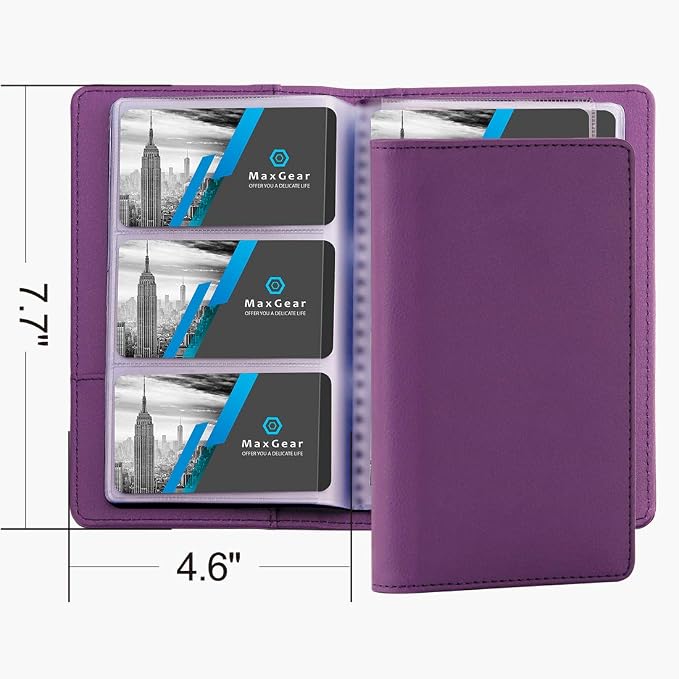 MaxGear Business Card Organizer Book, Holds 240 Cards, Professional Card Binder - Image 7