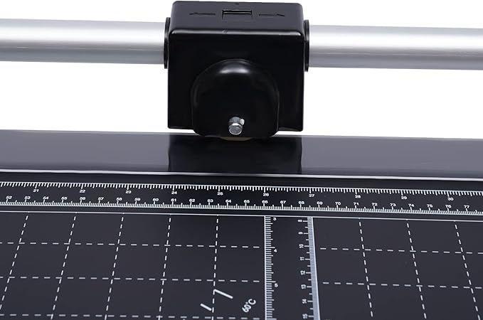 Manual Heavy Duty 36 Inch Rolling Cutter Precision Rotary Paper Trimmer for Photo Paper, Film, Art Paper Jam, Office Paper, Thin Plastic Soft Board, PVC,Cutting Table,Professional Rolling Trimmer-DeskLoop Office