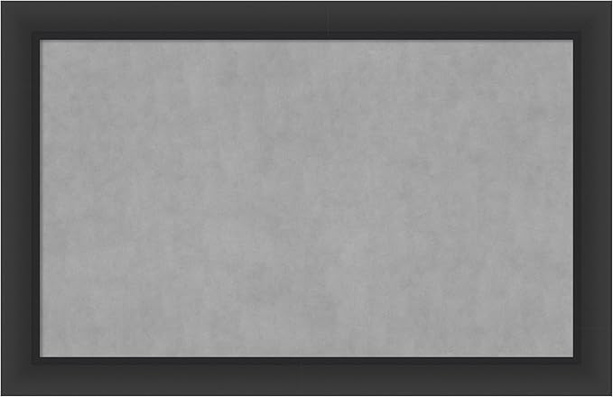 Amanti Art Black Framed Magnetic Board 29x45 Large Vision Board by AmantiArt