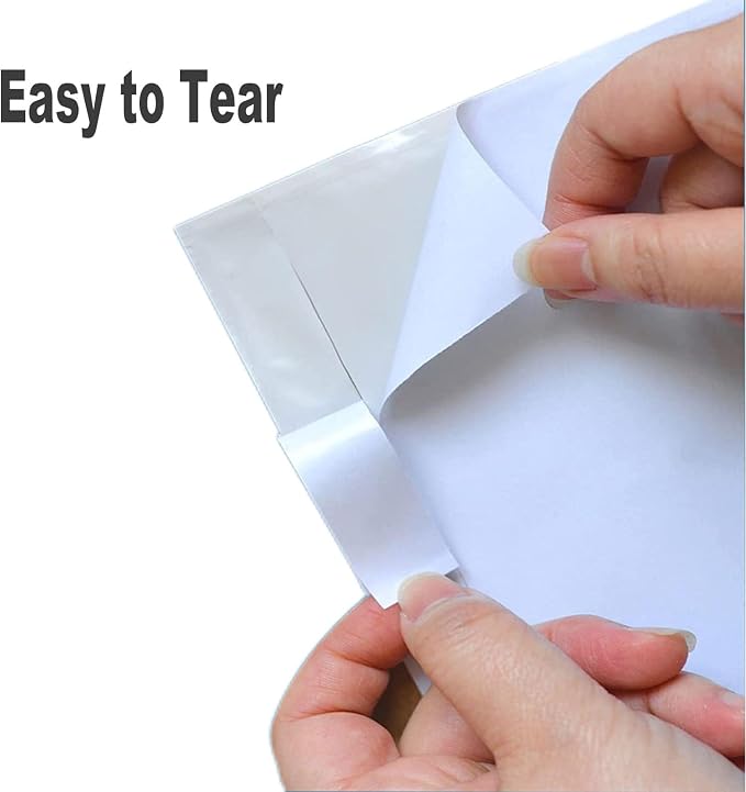 100 Pcs-4.5x5.5In Shipping Envelopes, Packing List Mailing Envelopes Clear - Image 3