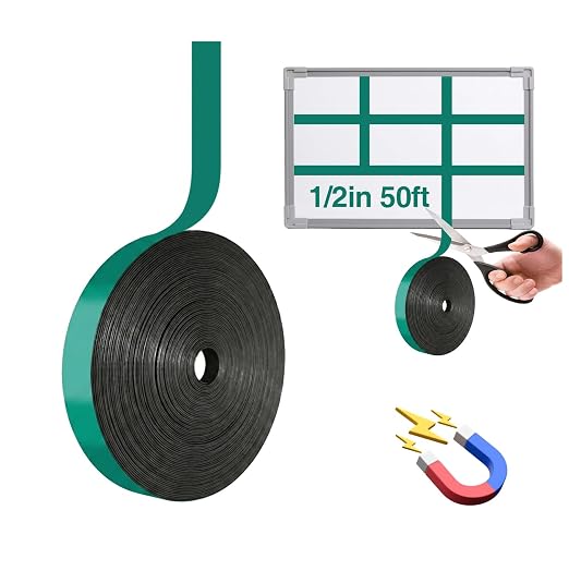 CHUNNIAO 1/2" x 50' Green Magnetic Tape by CHUNNIAOUSMARKET