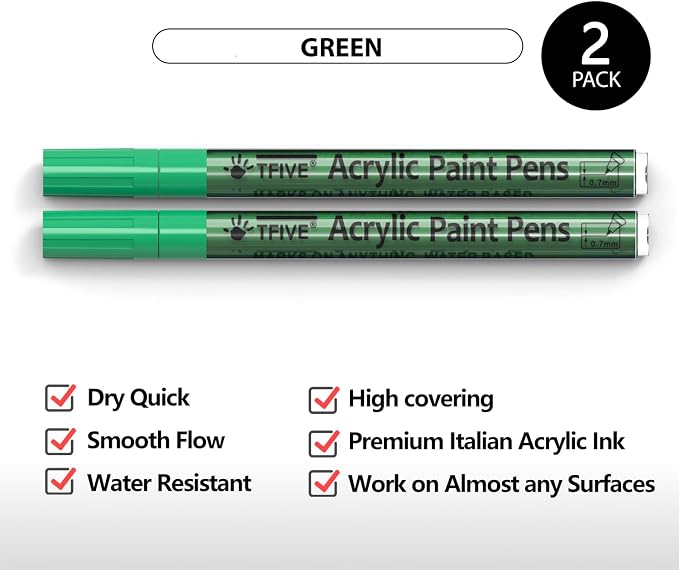 TFIVE Green Paint Pens - Image 2