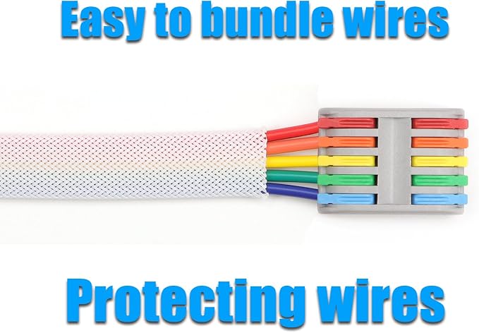 25ft PET Expandable Braided Cable Sleeve 1/2inch Pet Braided Cable Sleeve - Image 6