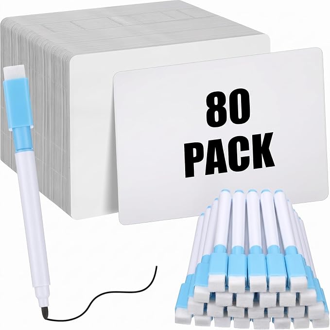 Fulmoon 80 Pcs Dry Erase Lapboard Set by Fulmoon